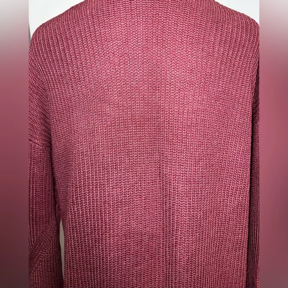 🩷NWT LULULEMON CASHLU SWEATER WRAP IN HEATHERED MULLED WINE M/L - Picture 13 of 15